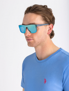 MENS PLASTIC SHIELD SUNGLASSES