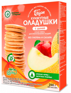 Кунжутные оладушки с дыней
