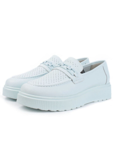 03-PDXL160-5 LT. BLUE Полуботинки женские (натуральная кожа)