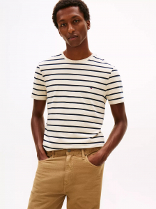 Extra Slim Stripe Stretch-Cotton T-Shirt
