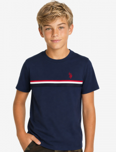 BOYS TRICOT STRIPE JERSEY T-SHIRT