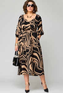 Платье EVA GRANT 7281 капучино