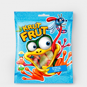 «KrutFrut», мармелад жевательный «Лягушки», 100 г