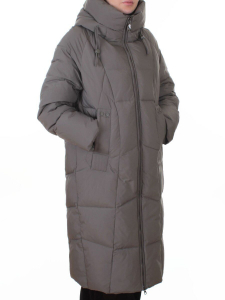 8855 GRAY Пальто зимнее женское (200 гр. холлофайбер)