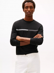 Long-Sleeve Tonal Flag Logo T-Shirt