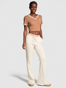 Ivy Fleece Split-Hem Flare Sweatpants