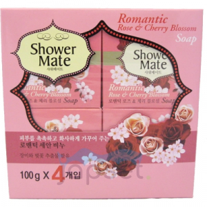 Мыло косметическое Шауэр Мэйт Розовое 4*100г