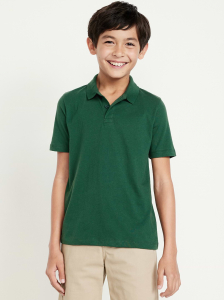 School Uniform Jersey Polo Shirt for Boys