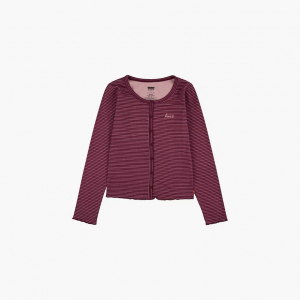 Stripe Ribbed Top Big Girls 7-16