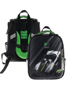 Рюкзак каркасный, школьный, 38?30?16 см, эргономичная спинка, Stavia «Гонка»