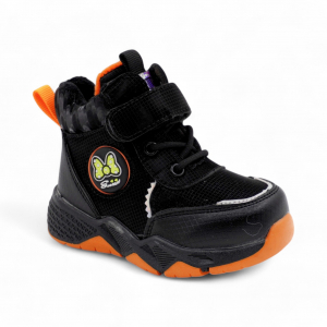 Ботинки на меху 1801-6-1 черн