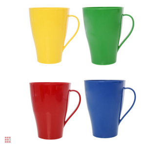 Кружка пластик, 450 мл. микс