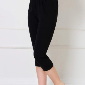 Бриджи черные-02 (с карманом) Оз