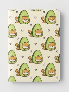 Обложка для паспорта Аниме «Many shiba inu avocado», плотность 600 мкм