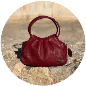 Итальянская сумка из натуральной кожи от AB Zapatos PELLE LUX BURDEOS В НАЛИЧИИ В РОССИИ