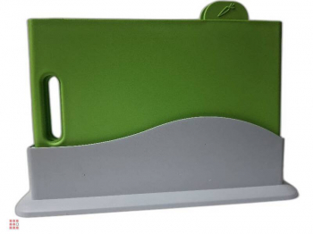 Доски разделочные с маркерами на подставке,с антискользящими ножками, набор 4 шт