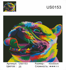 US0153 Без подрамника мозаика 40*50