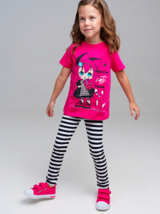 Комплект для девочки: футболка, леггинсы