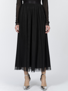 Юбка макси из мягкой сетки