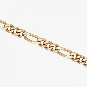 Цепь Фигаро с алмазной огранкой золоченная