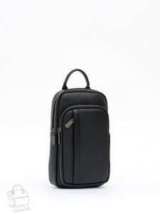 Рюкзак мужской кожаный 1102H black Heanbag в Новосибирске