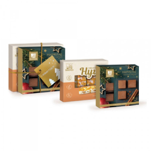 Новогодний набор3 (Нуга с апельсином 140/мармелад яблочный с корицей 110г)  (4шт/кор)