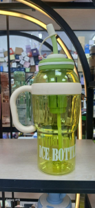 Бутылка для воды с трубочкой в ассортименте (1200 мл) (3460)