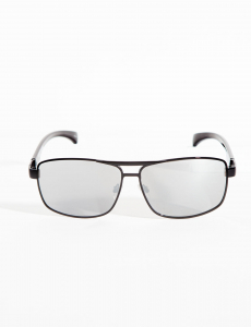 MENS RECTANGULAR METAL SUNGLASSES