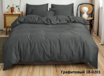 Простыня на резинке Микрофибра Моноколор “Графит”