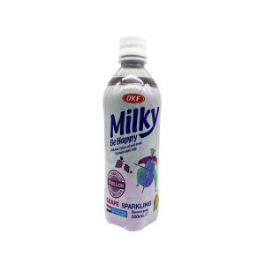 Напиток газированный безалкогольный Виноград Milky be Happy OKF, Корея, 500 мл