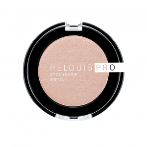 Тени для век PRO EYESHADOW METAL Relouis белый 51 peachy keen матовые