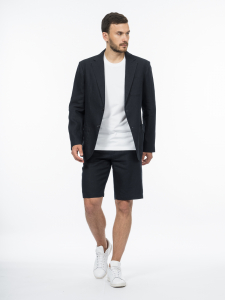 Прямые костюмные шорты изо льна