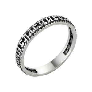 Кольцо выборочное чернение серебро 925*