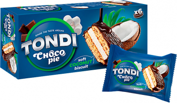 «Tondi», choco Pie кокосовый, 180г