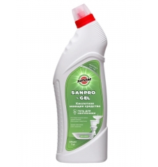 SANPRO GEL 1 Л .Деликатный чистящий гель для сантехники на основе щавелевой кислоты