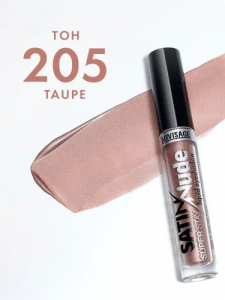Тени для век жидкие SATIN LUXVISAGE бежевый 205 Taupe сатиновый финиш