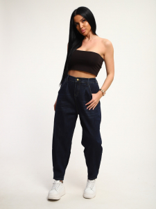 Джинсы на резинке в талии стрейдж женские, АРТ. 0933