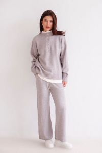 15586 Костюм вязаный серый