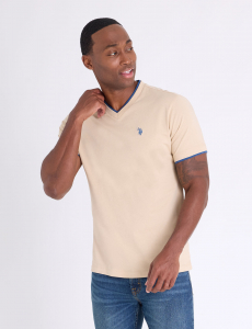 DOUBLE V-NECK T-SHIRT