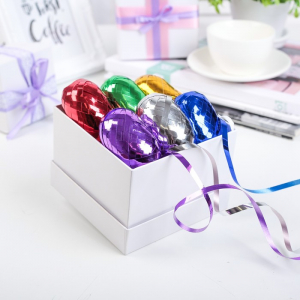 Лента упаковочная глянцевая, ассорти, набор 6 шт., 0.5 см ? 10 м