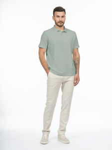 Поло из премиального мерсеризованного хлопка и шёлка