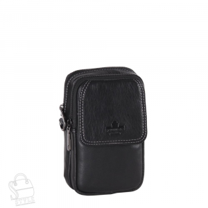 Сумка мужская кожаная кожаный 32811Z black  Zinimsk