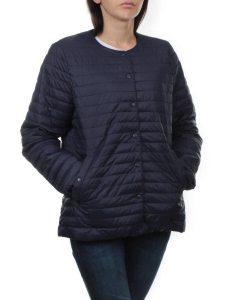 K-527 DK. BLUE Куртка демисезонная стеганая женская (70 гр. холлофайбер)
