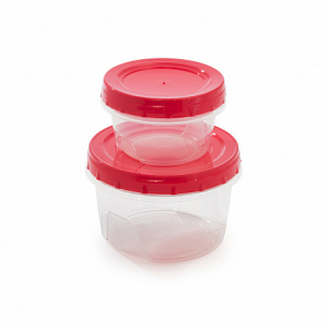 Набор банок 2шт 0.3+0.7л с закручивающейся крышкой