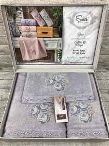 Набор полотенец SIKEL из 3-х предметов (30*50, 50*90 и 70*140) ROSE MINT