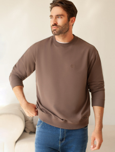 Джемпер из тонкого премиального футера с эластаном