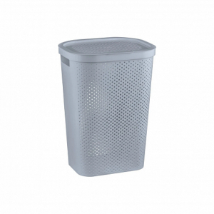 Корзина для белья INFINITY 60л серая