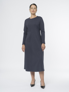 Приталенное платье из вискозного трикотажа