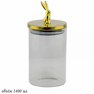 588-487 Банка для сыпучих продуктов 1400мл. в под.уп.(х24)