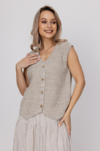 Жилет из льна 7-49